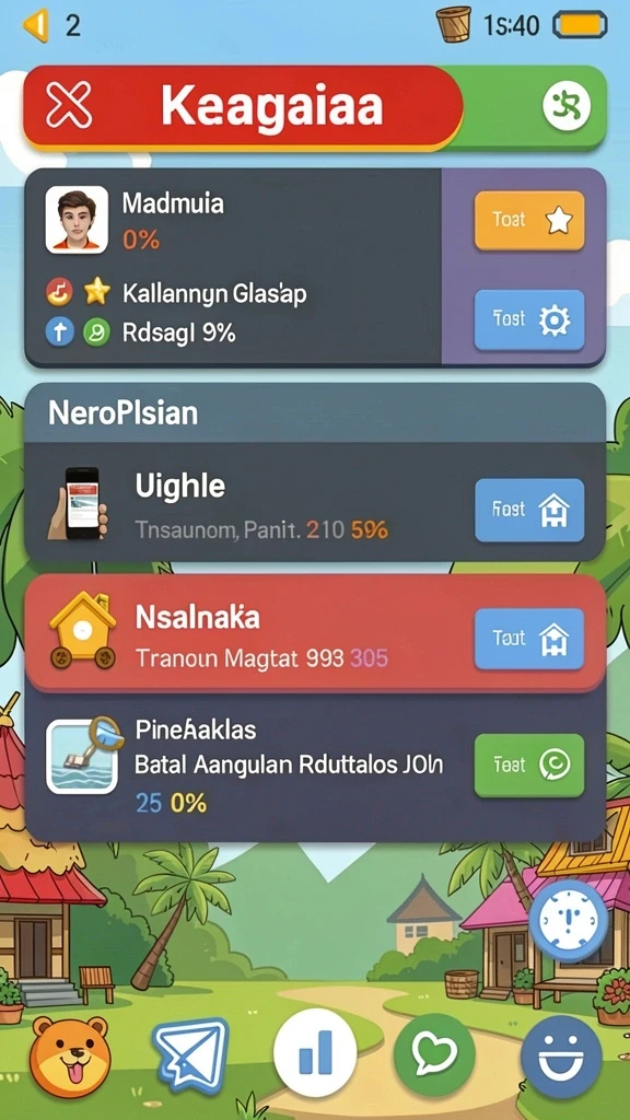 Beragam pilihan permainan yang dapat dimainkan kapan saja.