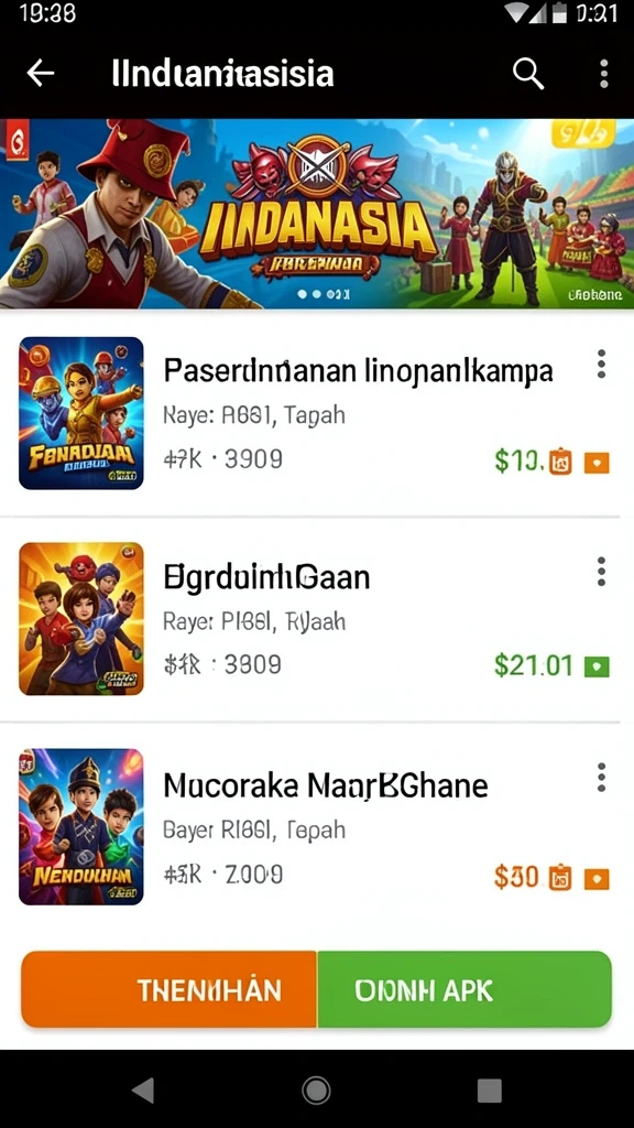 Berbagai tema menarik untuk setiap pemain.