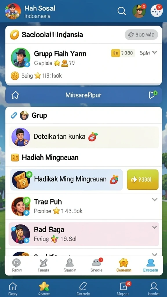 Tampilan menu awal yang intuitif.