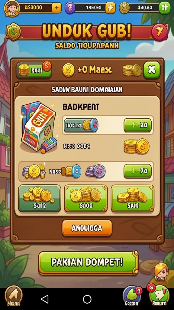 Grafis yang indah dan penuh warna dalam permainan.