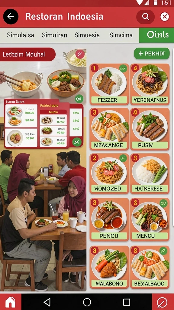Tampilan antarmuka yang user-friendly dan menarik.