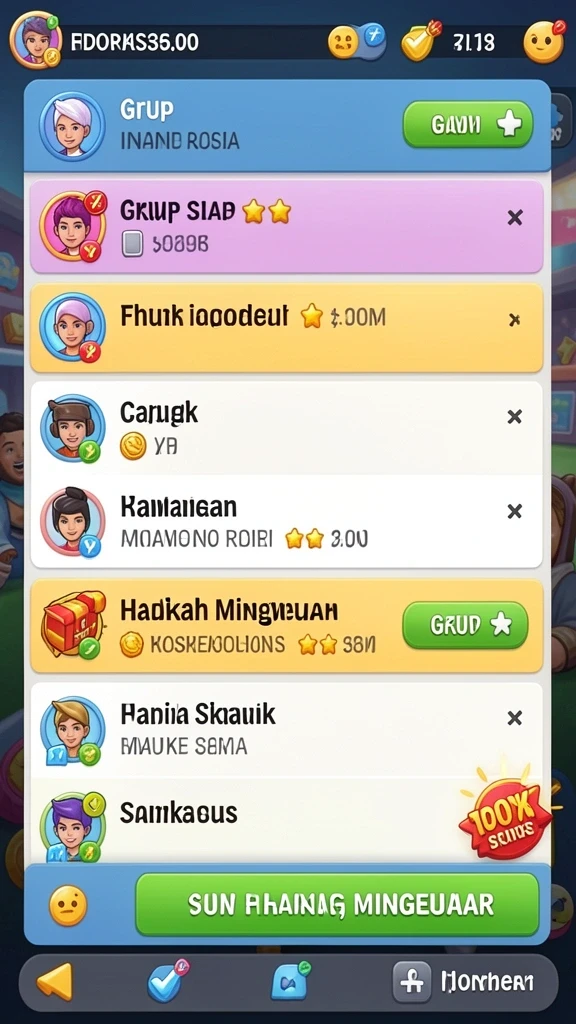Berbagai jenis permainan menarik untuk dipilih.