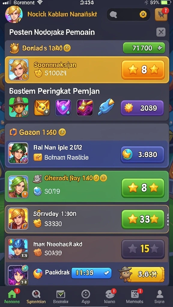 Screenshot menampilkan fitur kompetisi antar pemain yang seru.