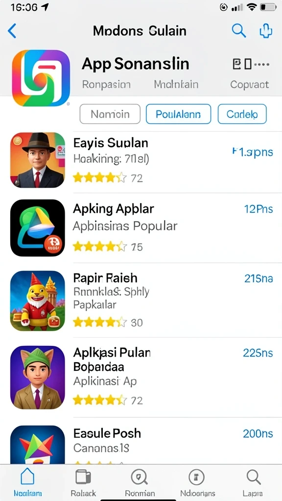 Level permainan yang penuh tantangan dan petualangan.