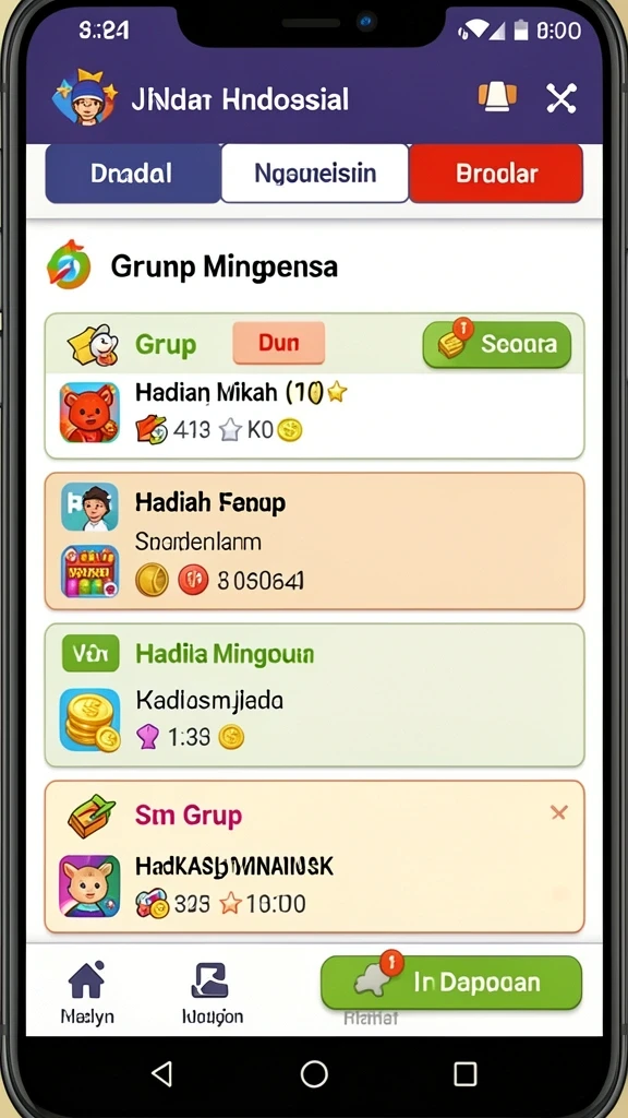 Berbagai pilihan permainan yang tersedia di GRANAT88.
