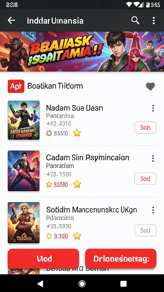 Tampilan awal yang menarik dan penuh warna.
