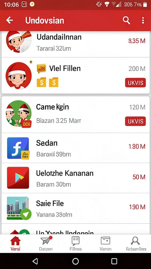 Tampilan awal yang penuh warna dan menarik.