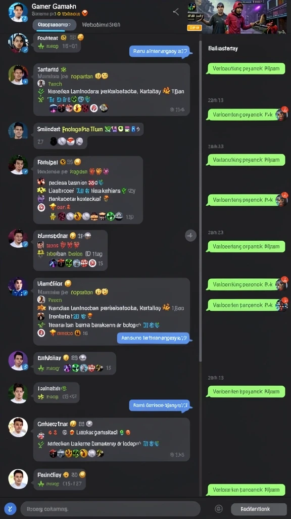 Berbagai karakter menarik dengan kemampuan unik masing-masing.