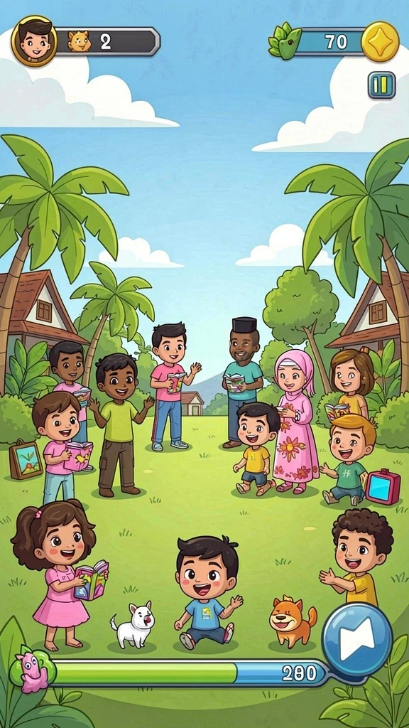Pilihan permainan yang bervariasi dan menyenangkan.