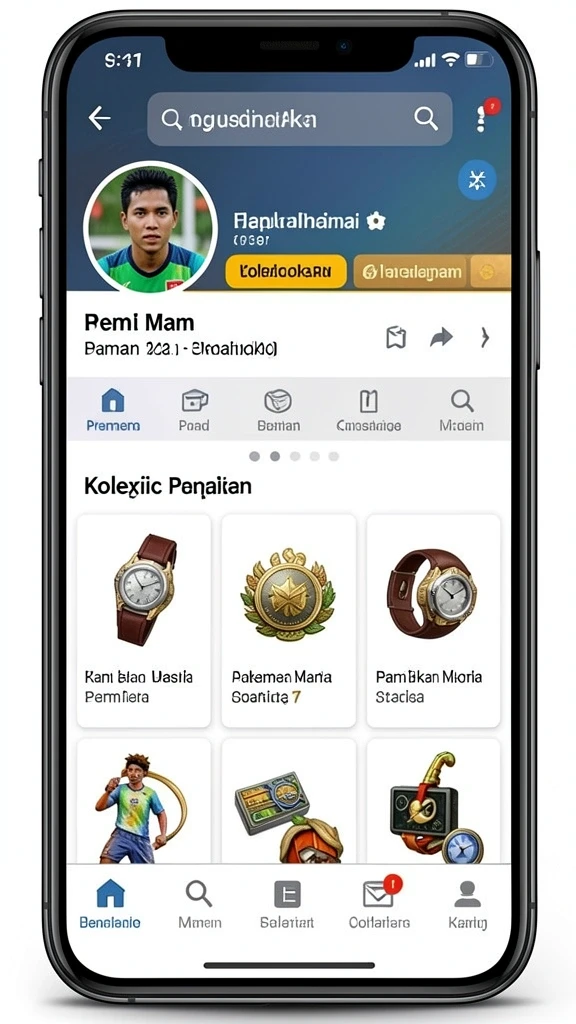 Tampilan antarmuka pengguna yang menarik.