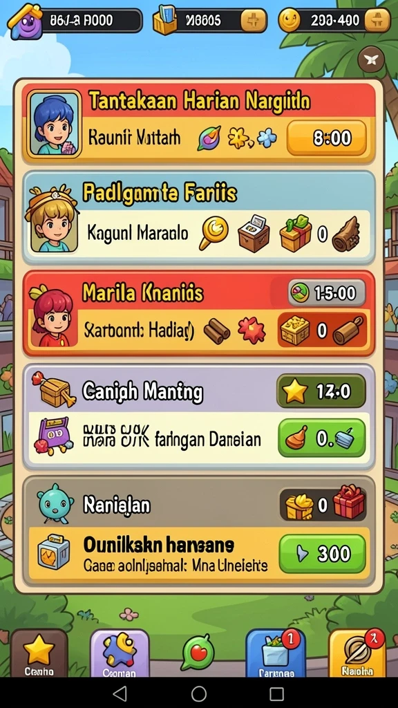 Level tantangan yang bervariasi dan menarik.
