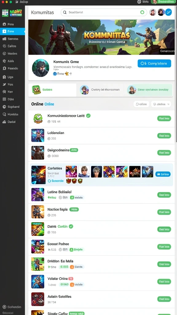 Screenshot memperlihatkan leaderboard untuk kompetisi antar pemain.