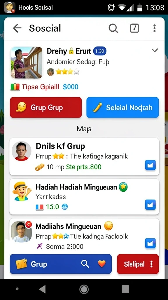 Screenshot menampilkan petualangan seru dalam RPLOOT.