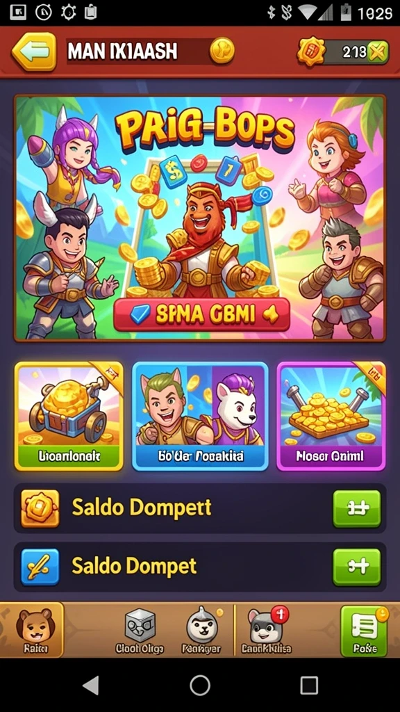 Tampilan awal SEDUNIATOTO yang menarik dan ramah pengguna.