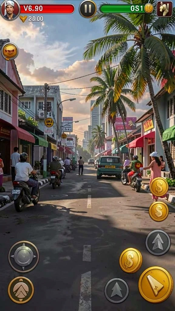 Tampak aksi karakter dalam misi yang menegangkan.