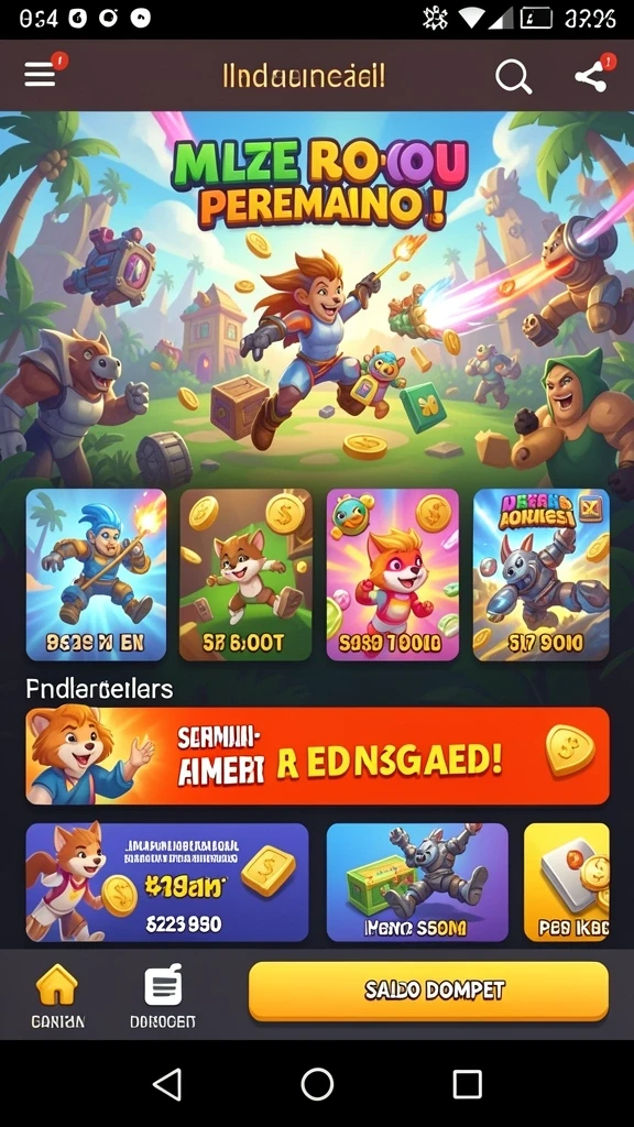 Menu gameplay yang intuitif dan mudah dinavigasi.