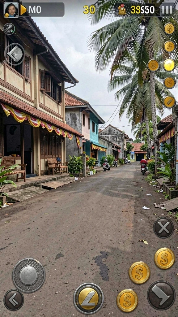 Momen seru saat pemain menghadapi rintangan yang sulit.