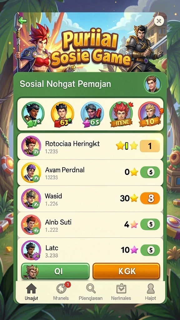 Tampilan grafik yang memukau dalam permainan.